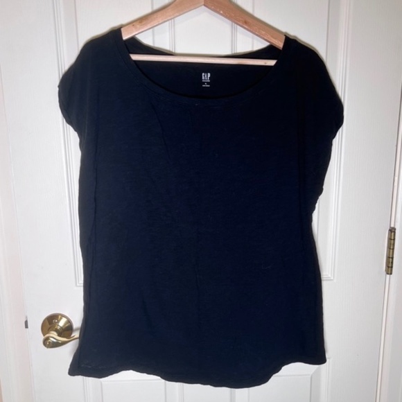 GAP Tops - COPY - Gap Maternity Tee Shirt Black Short Sleeve Size XL EUC